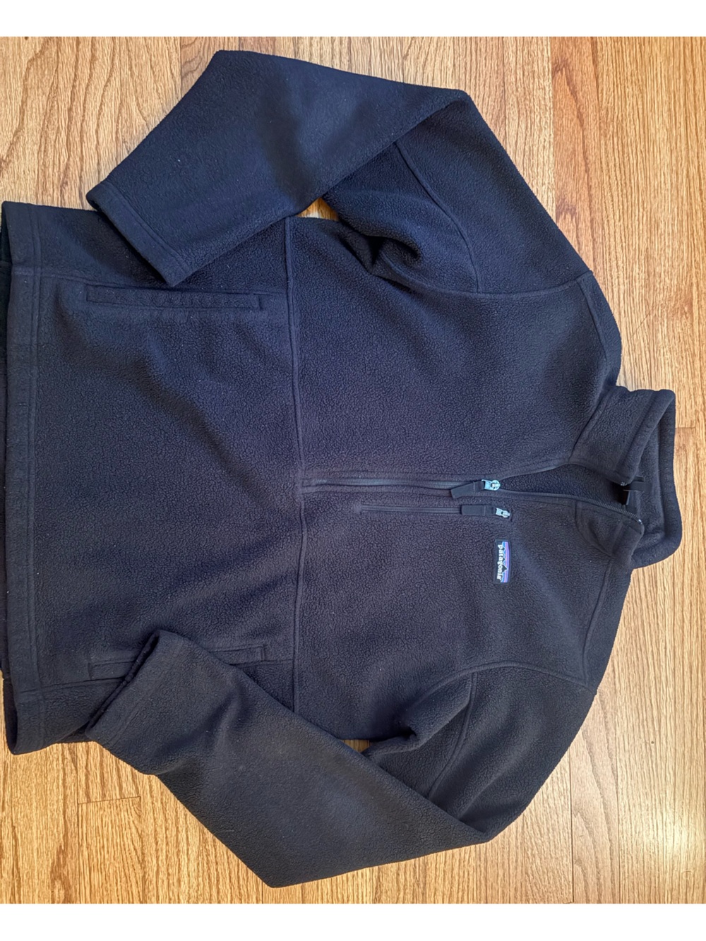 Patagonia Mens Black Fleece Jacket - Cozy Zip-Up